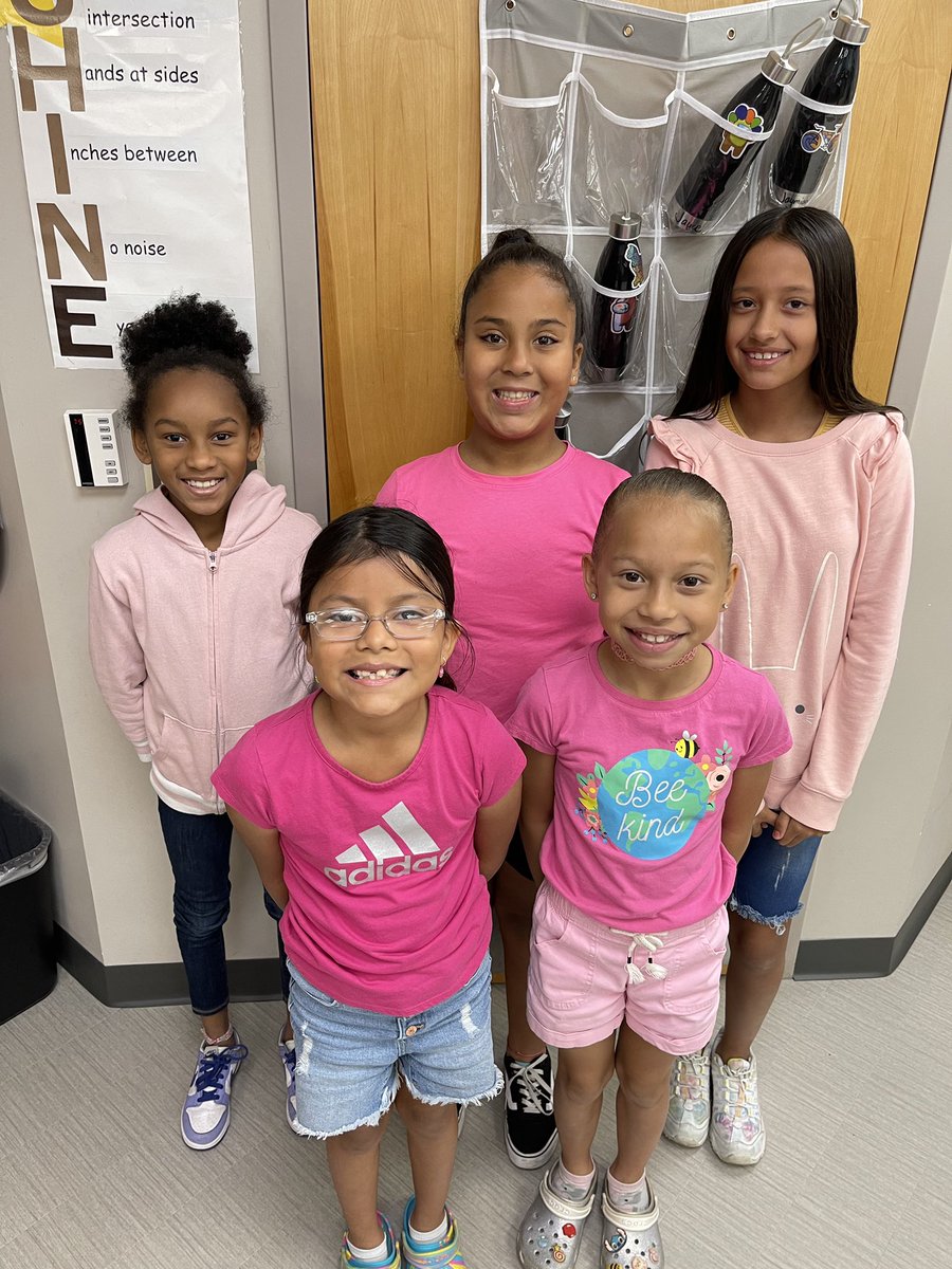 Today at Bentley Elementary we wore PINK in honor of Breast Cancer Awareness Month. Thank you to all of our ￼families for participating!💖🦌
<a href="/SCPSInfo/">SCPS Info</a> <a href="/ScpsWellness/">SCPS Wellness</a> 
#findacure