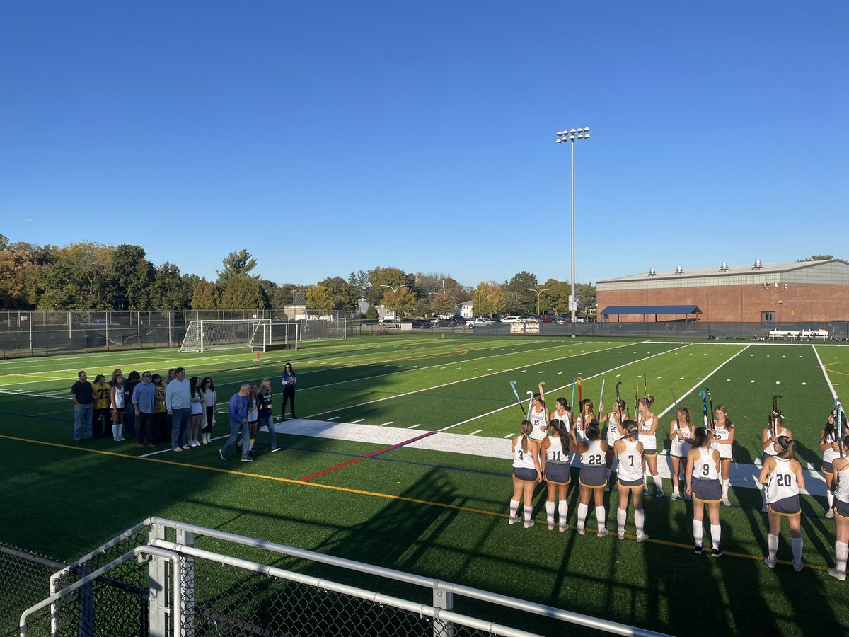 MsOndrof's tweet photo. beautiful night for senior night! 💙💛 #letsgopanthers #nocknation https://t.co/XPMQA2nE4W