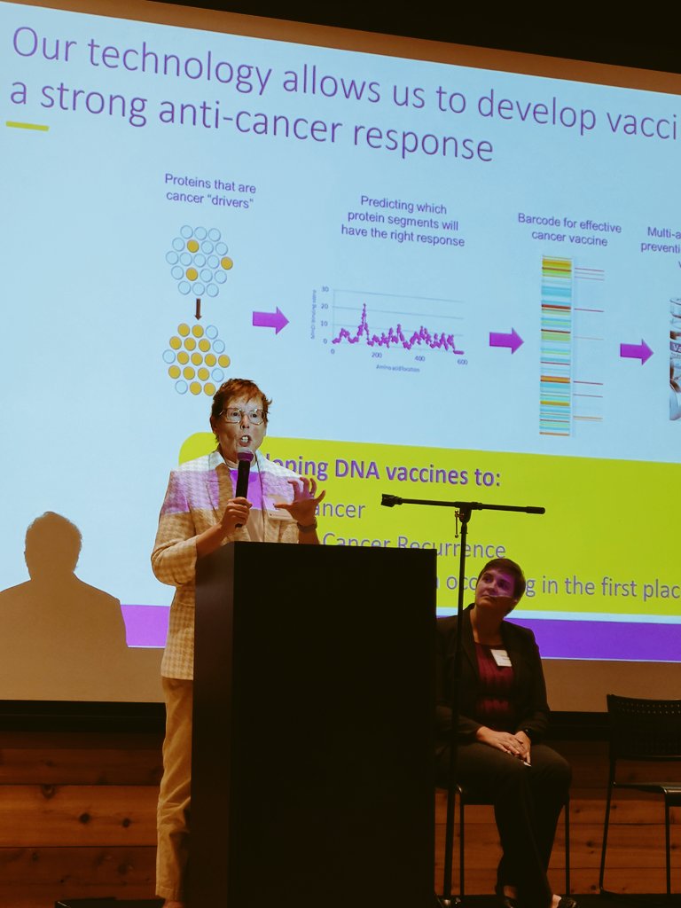 UWCancerVaccine's tweet photo. CVI's @DrNDisis and Dr. Kretzer presented our #cancervaccine work &amp; goal to #endcancer in our lifetime to @UW Volunteer Leaders including @UWalum, Bookstore board, &amp; other dignitaries. UW Prez @amcauce shared her vision for UW as a #glocal. org as part of #UWDay! @UWMedicine https://t.co/NBRIcuK1vP