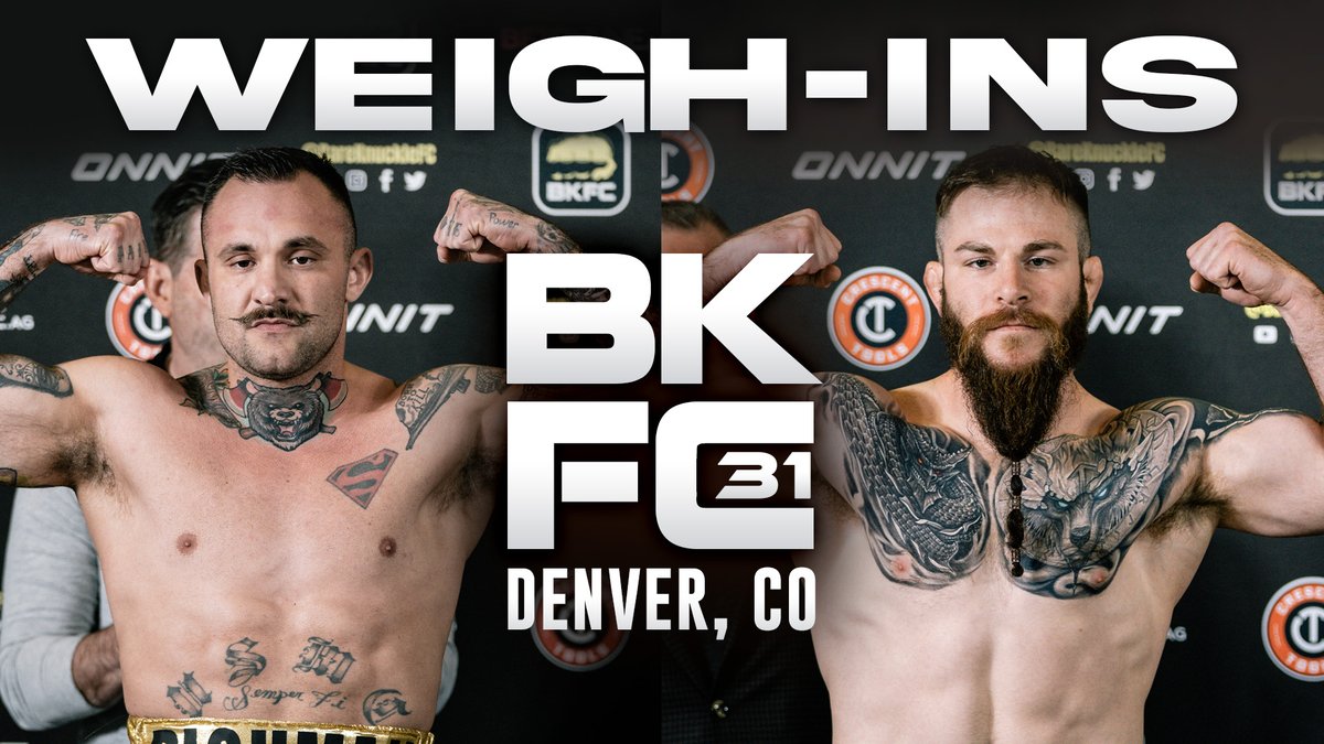 We are live tonight at 8PM EST for the BKFC 31 weigh-ins! Watch here: youtu.be/n0jLMEW8fw8