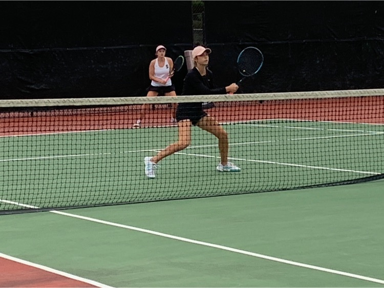 State Tennis Update: Karissa Wilson and Kate Rowland win 6-2, 6-4 to advance to the Semifinals tomorrow! Carder/Wellman on the court now with the last Black Bear match of the day. #WeAreSterling