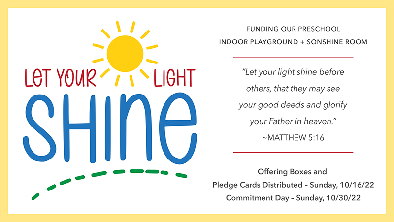 On Sunday, we begin Let Your Light Shine. Preschoolers and kids will receive their offering boxes, and pledge cards will be distributed to adults and students. Begin praying now about how you can give to and be a part. southtulsa.org/let-your-light…