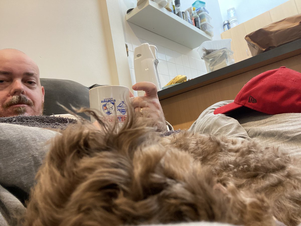 Morning coffee with the bont #bontthings #mightywest <a href="/westernbulldogs/">Western Bulldogs</a>