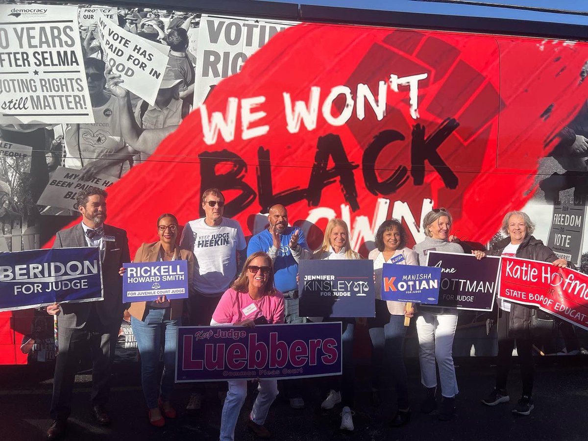 I was happy to join my slate mates and friends at the Black Votes Matter National Bus Tour GOTV Rally this afternoon. Commissioner Alicia Reece offered us these words, “It costs you nothing to vote - but it costs you everything if you don’t”. Thanks to all of the organizers!