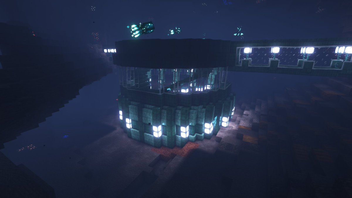 Polartt_'s tweet photo. Blocktober 2022 Day 14, Under Water Lair!
This was a fun build, its been a long time since I've done a build under water!
#blocktobermc #Minecraft #minecraftbuilds https://t.co/MEzhHOdfVM