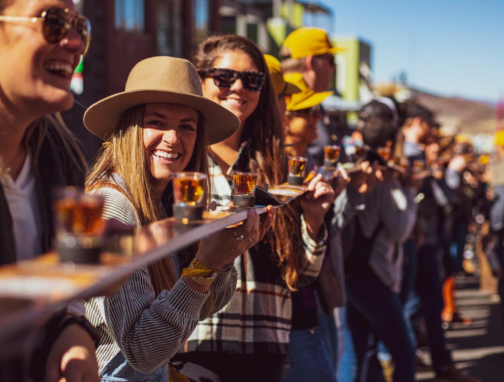 Our 6th Annual Shot Ski will be tomorrow on Park City Main Street at 2pm!!
We will competing to take back our title of "The Longest SHOT SKI In The World" (temporarily held by Breckenridge, CO).  
Although tickets are sold out, you can walk Main Street to see the the festivities!