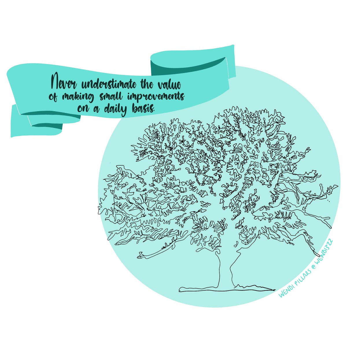 wendi322's tweet photo. Chipping away…believe that those small gains compounded over time can be transformative. As a leader, remember your team’s #smallsteps are actually a big deal. #stoicism #singlelineart #onepercentbetter #consistency #leadership #coaching https://t.co/voVlxcD1bD