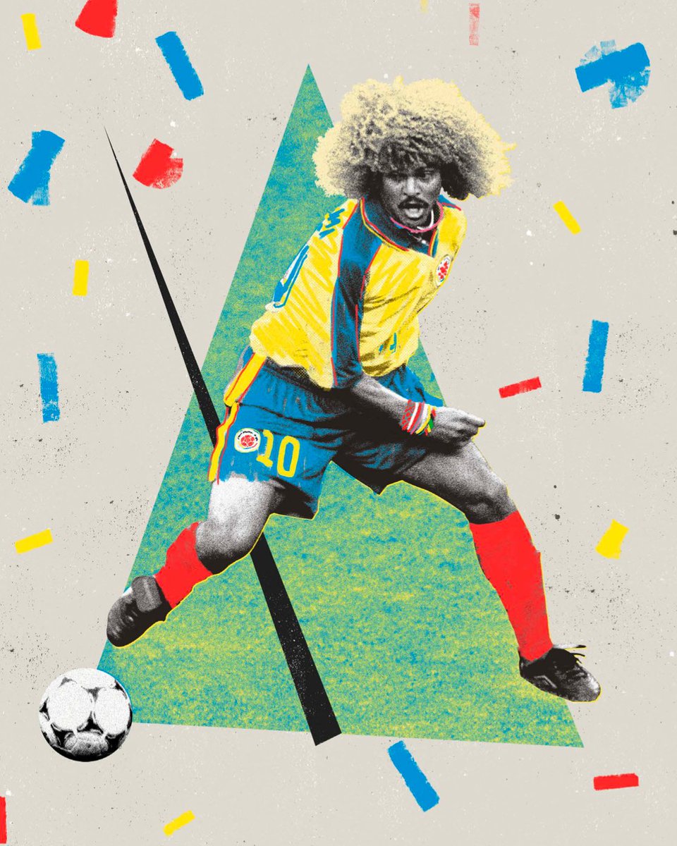 MenInBlazers's tweet photo. But in memory, he remains in Italia 90. 

Hair flying, bracelets jangling, exuding a preternatural, almost laughable calm in the center of a world of chaos.

Gods Of Soccer » https://t.co/Zn7GzK9tNM https://t.co/zuZqDJxEZi