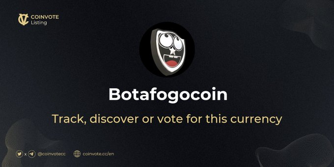 Mill1Crypto's tweet photo. Vote for us on 
@CoinvoteCC
 for 
@BOTAFOGOCOIN
 please 🔥

https://t.co/cMBR8VpVKH

#BSC #BNB #DEFI #coinvote https://t.co/QUwKvusVco