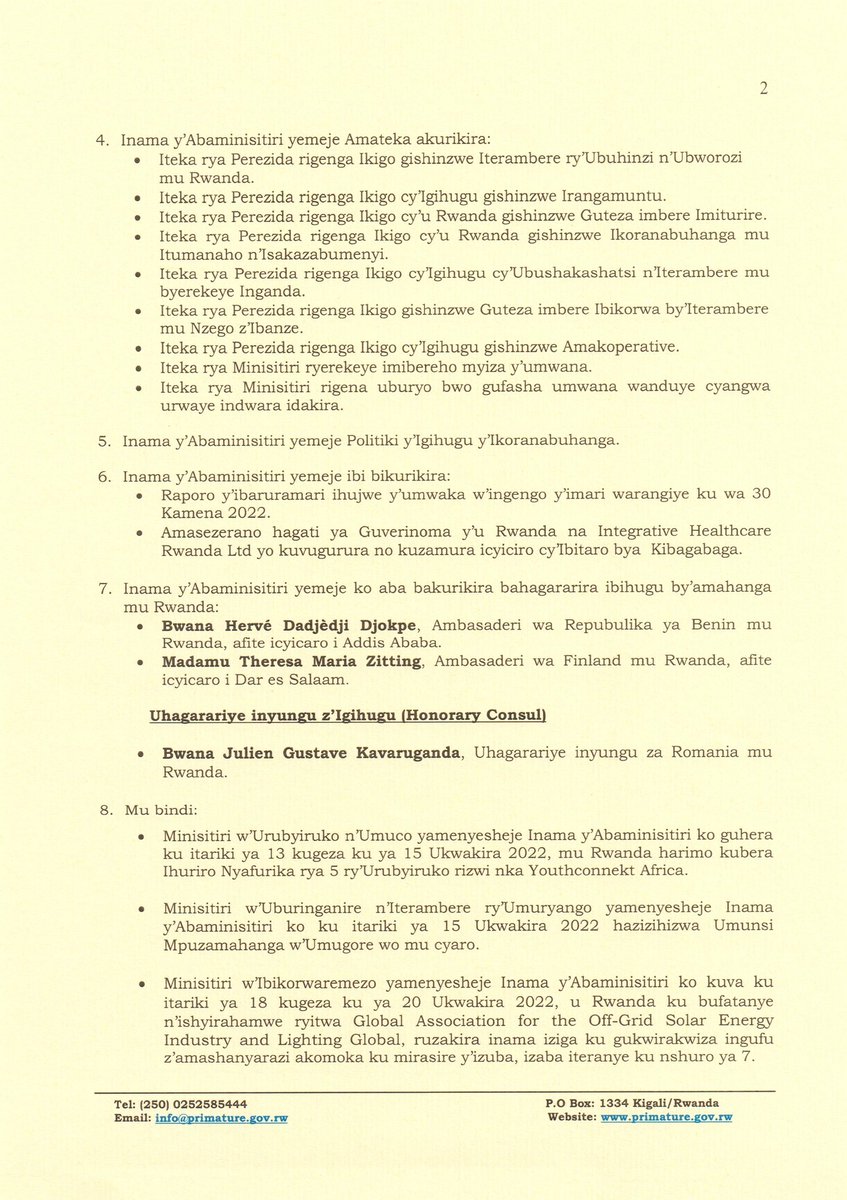 Office of the PM | Rwanda tweet media