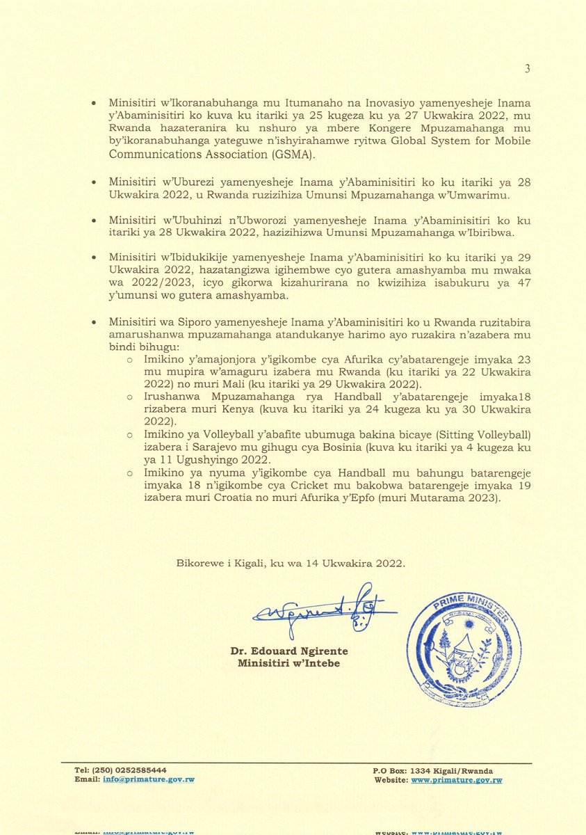 Office of the PM | Rwanda tweet media