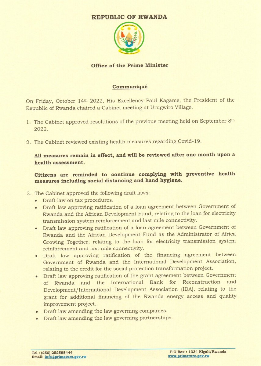 Rwanda Biomedical Centre on Twitter "RT PrimatureRwanda Statement on