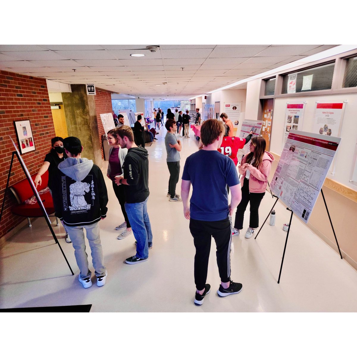 .<a href="/AzkaArshad20/">Azka Arshad</a> and @smiley_rene represented our lab today at the <a href="/NCStateChemGSA/">CGSA at NC State</a> poster session to share our research with <a href="/NCStateChem/">NC State Chemistry</a> undergraduates!
