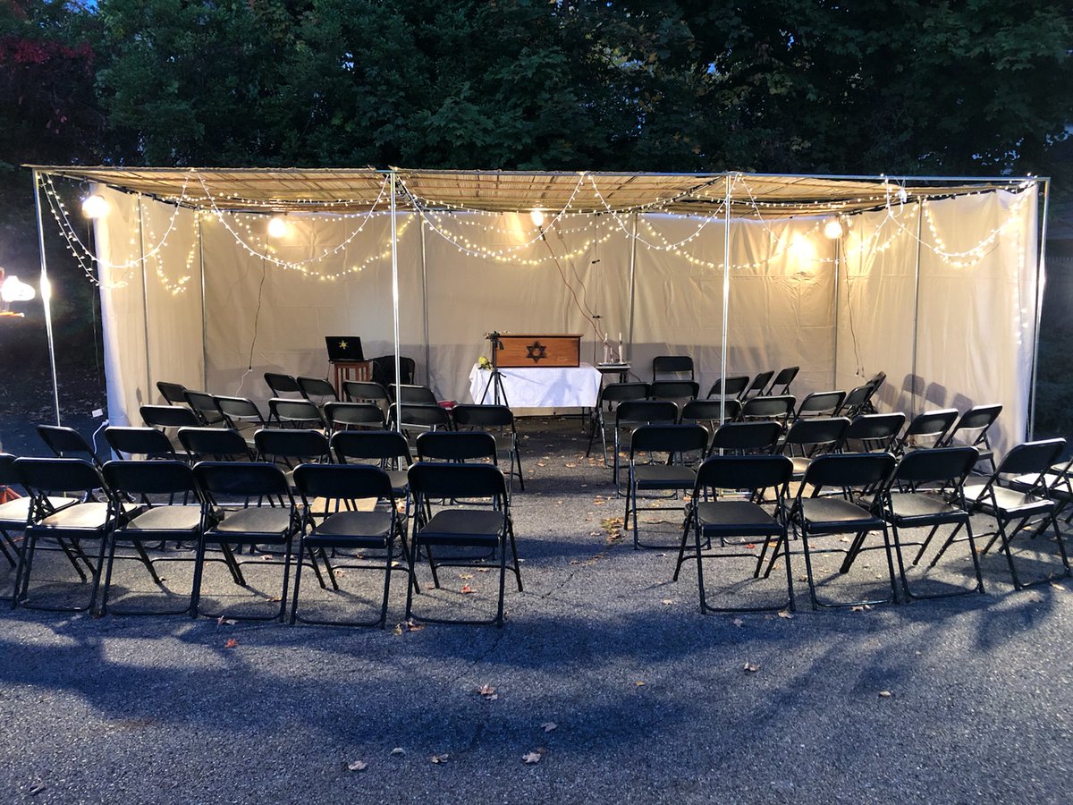 Our new Sukkah is ready for our special Sukkot service tonight!  #ChagSameach #ShabbatShalom