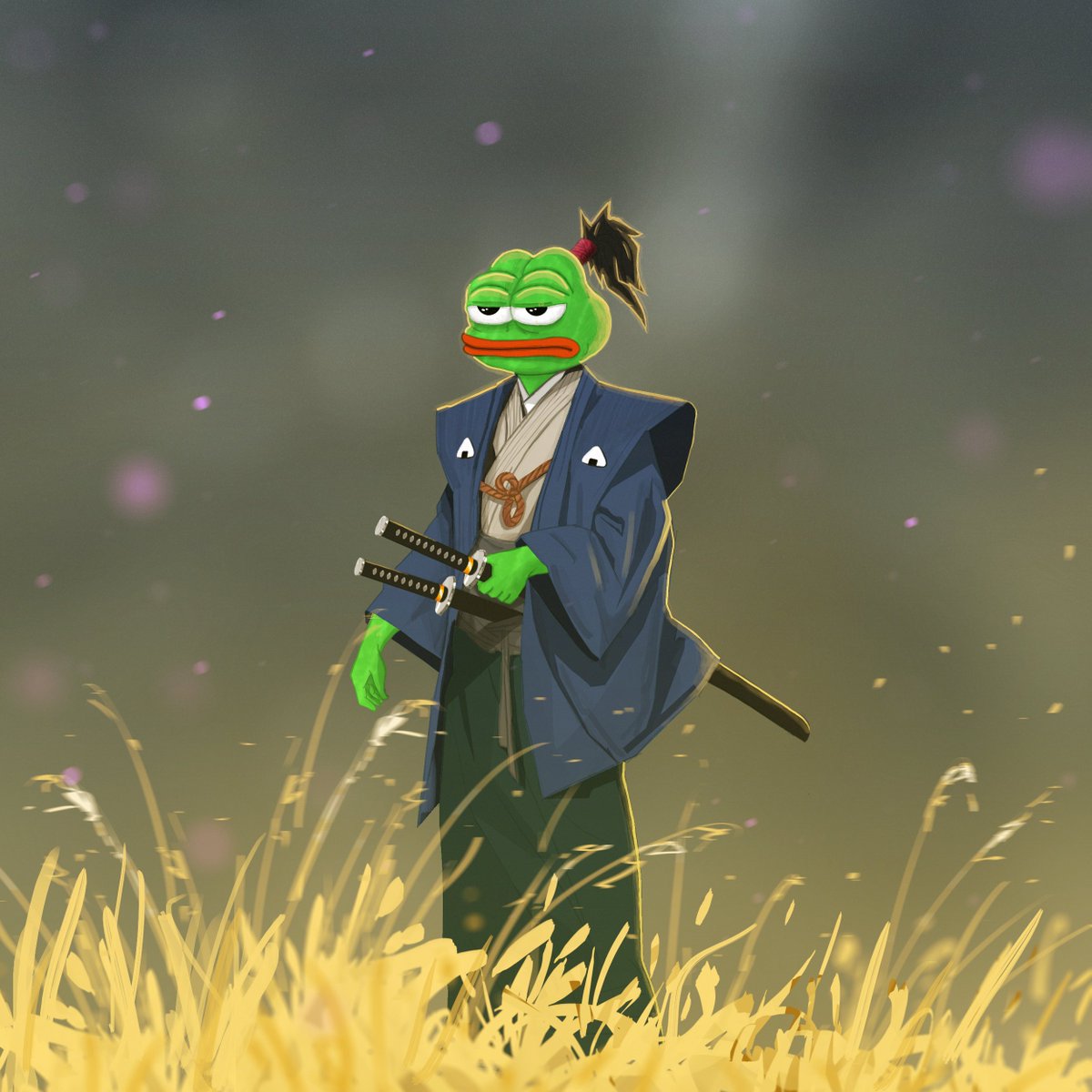 pablodifilippo's tweet photo. After several days of effort and fun, I was able to finish my creation for the @OnigiriPepes art contest. It's been months since I started with digital art following the lessons of @samdoesarts. Thanks @7cryptocurrency for inspiring me to go ahead with this! https://t.co/nUBZkS4QBg