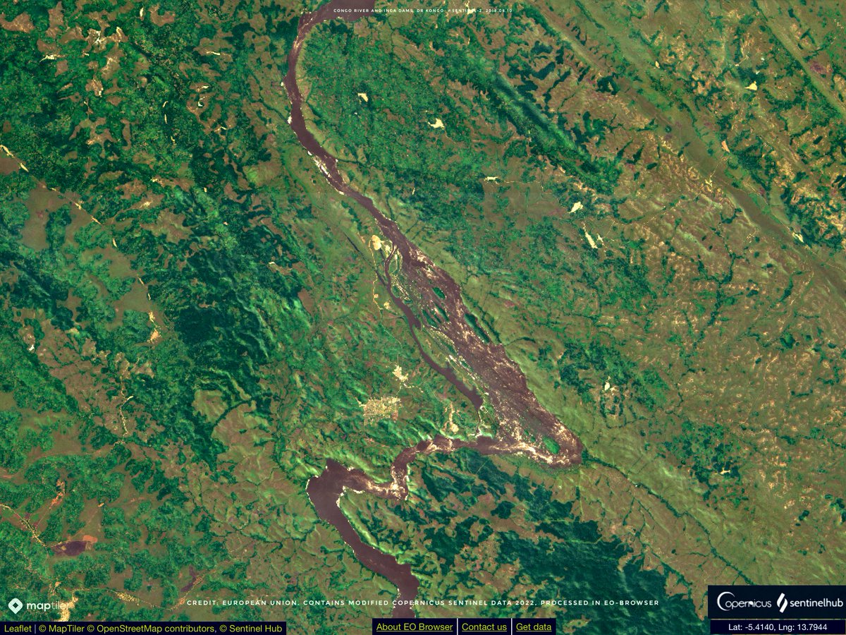 ar_etsch's tweet photo. #IngaDams #Congo River, #DRKongo

One of the absolut rare cloud free 📸🛰 Sentinel-2 of the area

More: https://t.co/MMAUS0YS7i 

Footage: @CopernicusEU @sentinel_hub 

Click 🖼↔️↕️💯🔍 https://t.co/iTwl6W1Aw3