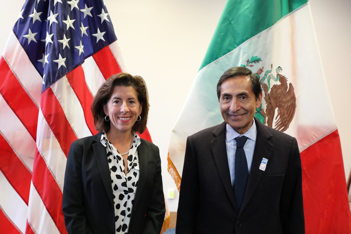 Today, Secretary @R_Ramirez_O of #Mexico and I met for a follow-up discussion on the recent 🇺🇸-🇲🇽 High Level Economic Dialogue #HLED. Working together, we can help to attract investment that will advance prosperity for the people of both our countries. commerce.gov/news/press-rel…