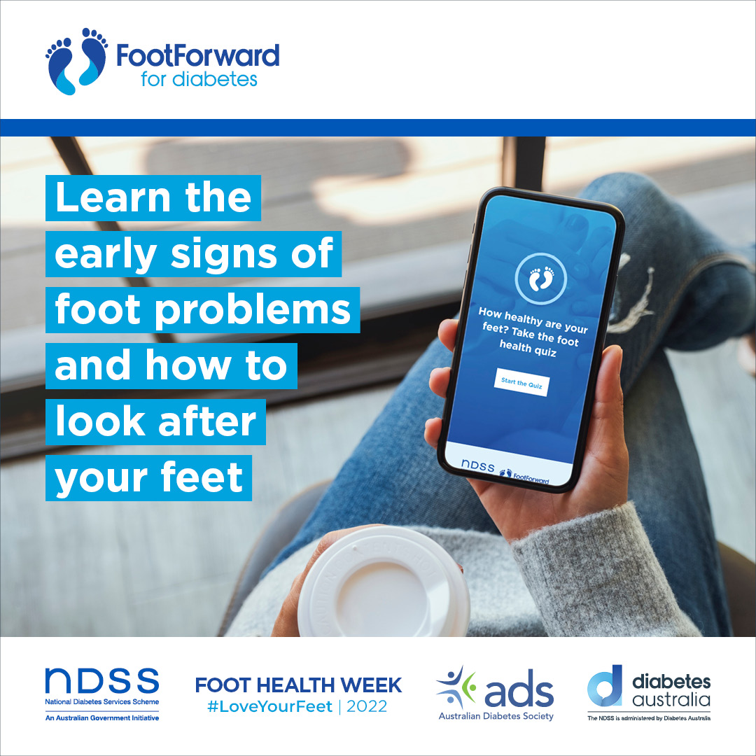 DiabetesAus's tweet photo. Did you know 85% of diabetes-related amputations are preventable if detected early?
How healthy are your feet? Take our 5 minute foot health quiz today to see if your feet are at risk - https://t.co/ASdBYC0Uqz
#FootHealthWeek #diabetes #footcare https://t.co/fkz24XvviN