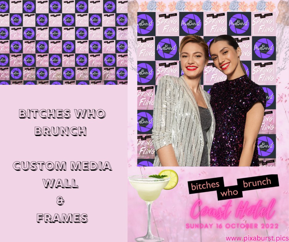 pixaburst's tweet photo. We are excited to be attending our first Bitches Who Brunch tomorrow with the booth. Check out the custom media wall and frame we have designed especially for the event. 

Coast Hotel - Sunday 16th October 
If you are in the area come and say hi! 
#destinationcoffscoast https://t.co/Fv7aAI9tDI