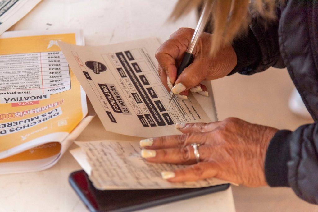 AngelaMMorenoT's tweet image. #EngativáNoSeDetiene priorizando las mejores propuestas para la comunidad.

Al día de hoy tenemos registrados 9.057 votos superando nuestra meta del año 2021👏🏻✊🏼. Aún tenemos 17 días para elegir cómo se invertirá parte del presupuesto local, tu voto cuenta 🗳