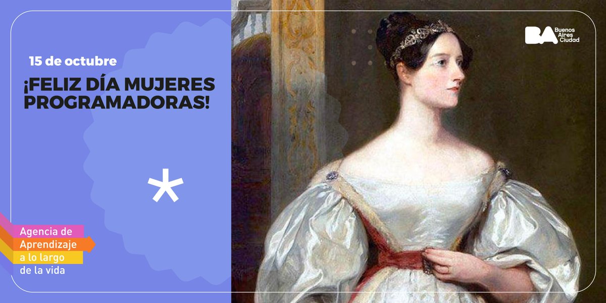 eugecortona's tweet photo. 🗓️Día Internacional de las mujeres Programadoras
Este día conmemora a Ada Lovelace, quien es reconocida como la primera mujer programadora de la historia.
#Mujeresprogramadoras https://t.co/qAQTPPqvaM