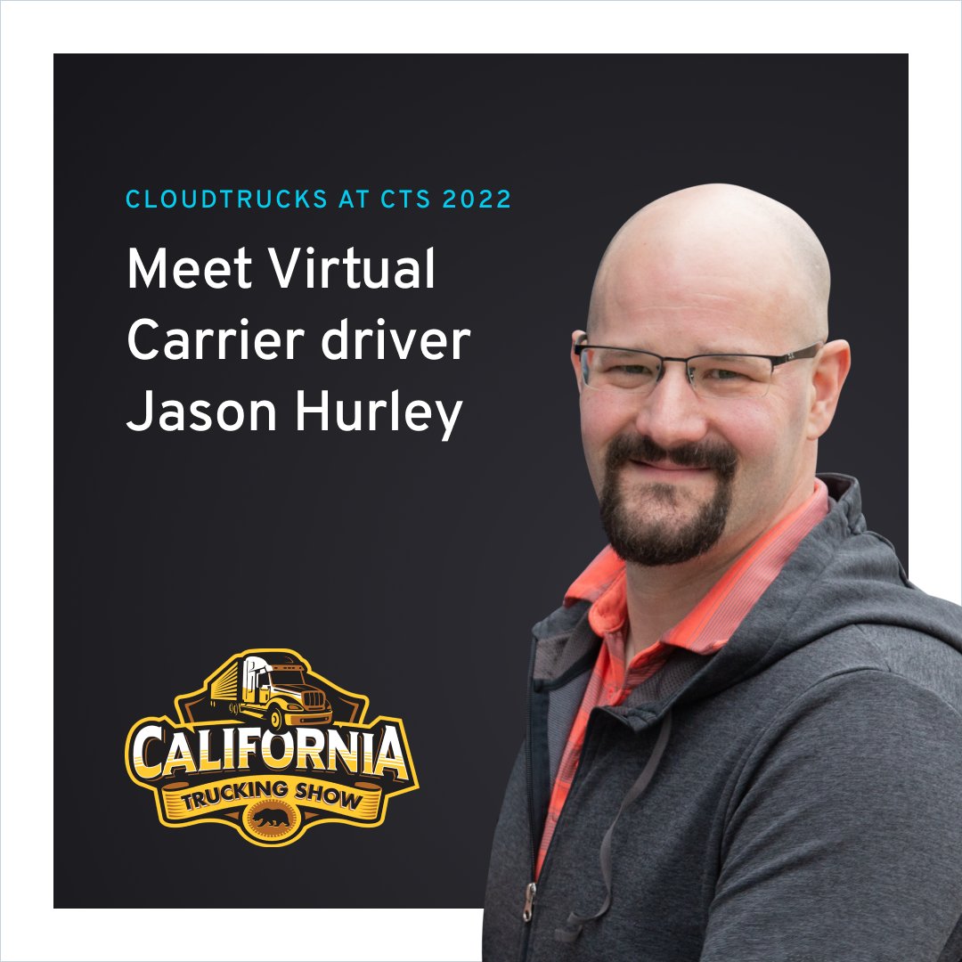 CloudTrucks's tweet photo. Curious about driving with CloudTrucks? Stop by for a meet and greet with CT Driver and Trucking Entrepreneur Jason Hurley! 
Saturday and Sunday, October 15th-16th at The California Trucking Show in Ontario, CA - Booth #701

#cloudtrucks #trucking #californiatruckingshow https://t.co/frMfj4VWyh