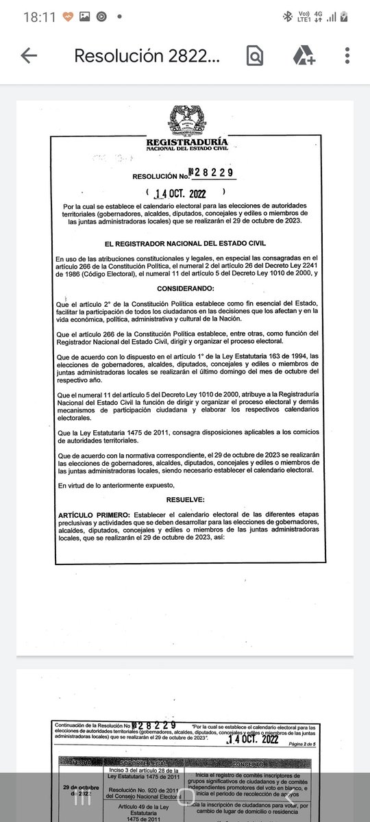 divulgajuridica's tweet photo. Registraduría expide el calendario electoral para las elecciones territoriales de 2023 https://t.co/nvF0k3WQnC