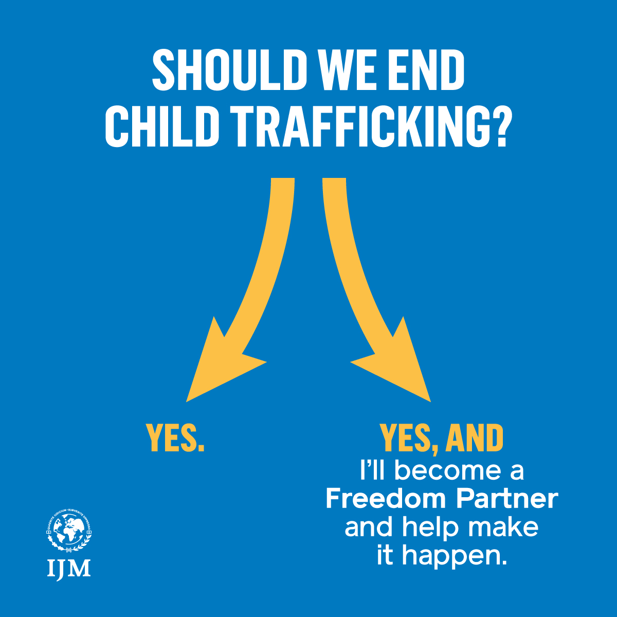 IJMUK's tweet photo. Should we end child #trafficking? ✅ If yes, why not help make it happen? 🙋🏾♀️🙋🏼♂️
#FreedomPartners give regularly to IJM and help protect children from trafficking.
Join the movement: https://t.co/DDTwU7yjAF https://t.co/acrtC3jc55