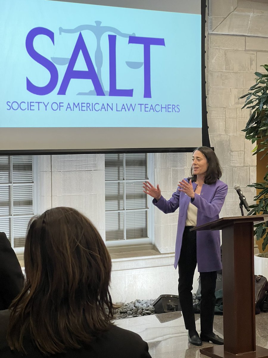 Moving remarks &amp; introduction by dean <a href="/HariOsofsky/">Hari Osofsky</a> at the conference reception hosted at <a href="/NorthwesternLaw/">Northwestern Law</a>! #SALTLaw22