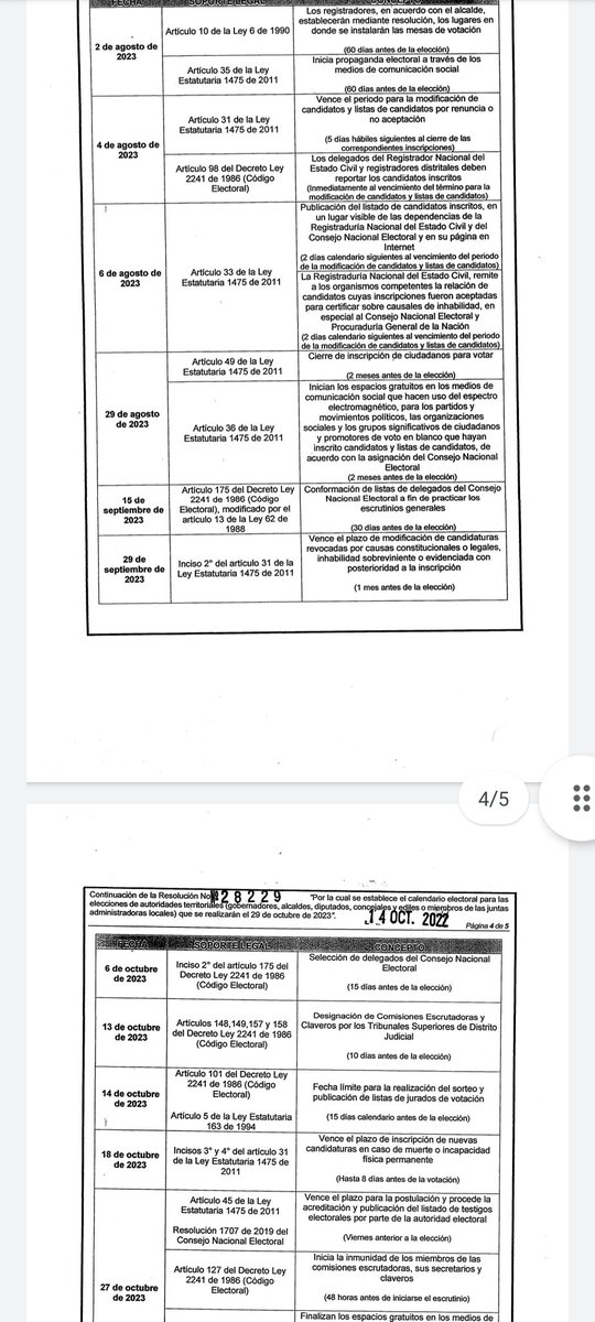 divulgajuridica's tweet photo. Registraduría expide el calendario electoral para las elecciones territoriales de 2023 https://t.co/nvF0k3WQnC