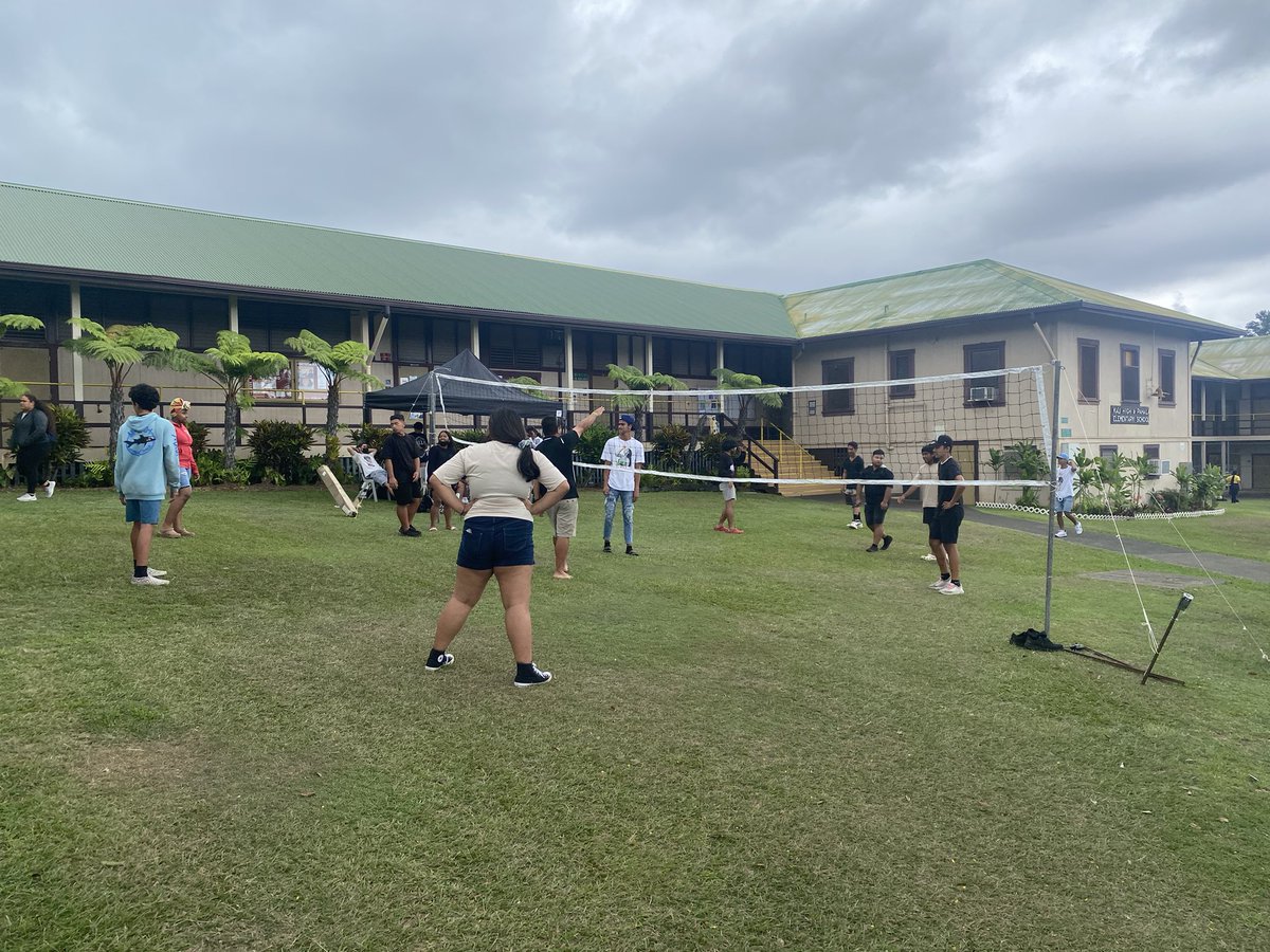 JBritt671's tweet photo. Earthquake rattles the buildings, but Trojans find a way to celebrate and bond while safety checks are completed. #khpes @KKPCA1 https://t.co/OFw9eJksfP