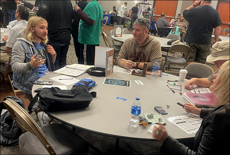 EverLoreGame's tweet photo. Here are a few pics from #CinCityCon. We ran some great events and met fun &amp; creative people. Now we're getting some local #EverLore gaming groups going. Give us a shout to learn more about our classless &amp; level-less #TTRPG. This Game Is For You! #EverLoreGame https://t.co/CpzLavDGC8