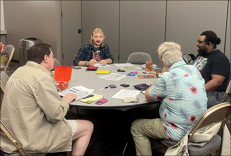 EverLoreGame's tweet photo. Here are a few pics from #CinCityCon. We ran some great events and met fun &amp; creative people. Now we're getting some local #EverLore gaming groups going. Give us a shout to learn more about our classless &amp; level-less #TTRPG. This Game Is For You! #EverLoreGame https://t.co/CpzLavDGC8