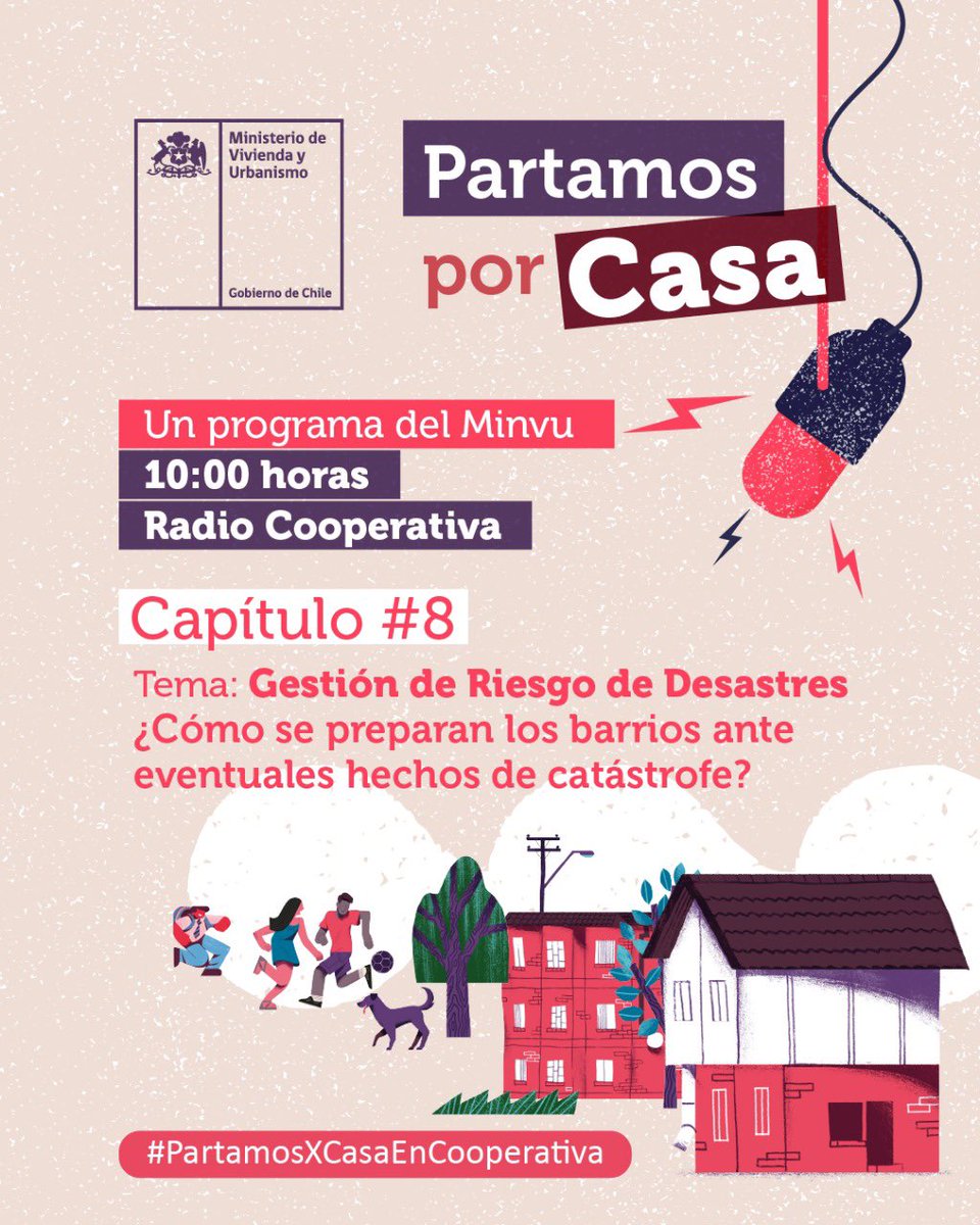 maneradrigan's tweet photo. Mañana a las 10, invitad@s a escuchar  y conocer cómo trabajamos desde @Minvu la reducción de riesgos de desastres
En @Cooperativa https://t.co/STlrBy4b8W