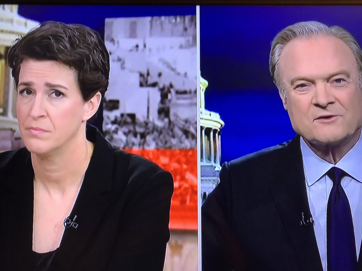The moment ⁦<a href="/Lawrence/">Lawrence O'Donnell</a>⁩ tells ⁦<a href="/maddow/">Rachel Maddow</a>⁩ that he has breaking news. She’s like…you have what?????