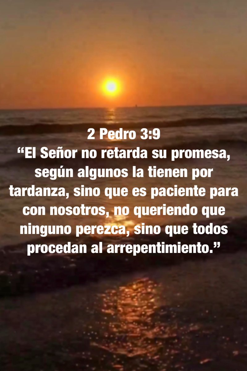 Carmenlop20's tweet photo. 2 Ped 3:3-4
Sabed ante todo que en los últimos días vendrán burladores, andando según sus propias pasiones y diciendo ¿Dónde está la promesa de su advenimiento? Porque desde el día en que los padres durmieron, todas las cosas permanecen así como desde el principio de la creación. https://t.co/Ck5IFhAKcn