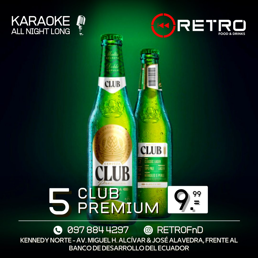 jcneira1986's tweet photo. @dampuero17 @DrinksRetro Aquí te esperamos con las mejores PROMOS!
RETRO Food & Drinks @DrinksRetro, de miércoles a sábados desde las 17hs hasta que el cuerpo aguante!
#ItsRetroTime ®️
➡️ Kennedy Norte - Av. Miguel H. Alcívar & José Alavedra, frente al Bco. de Desarrollo del Ecuador.
☎️ 0978844297. https://t.co/VE89rEgVi0