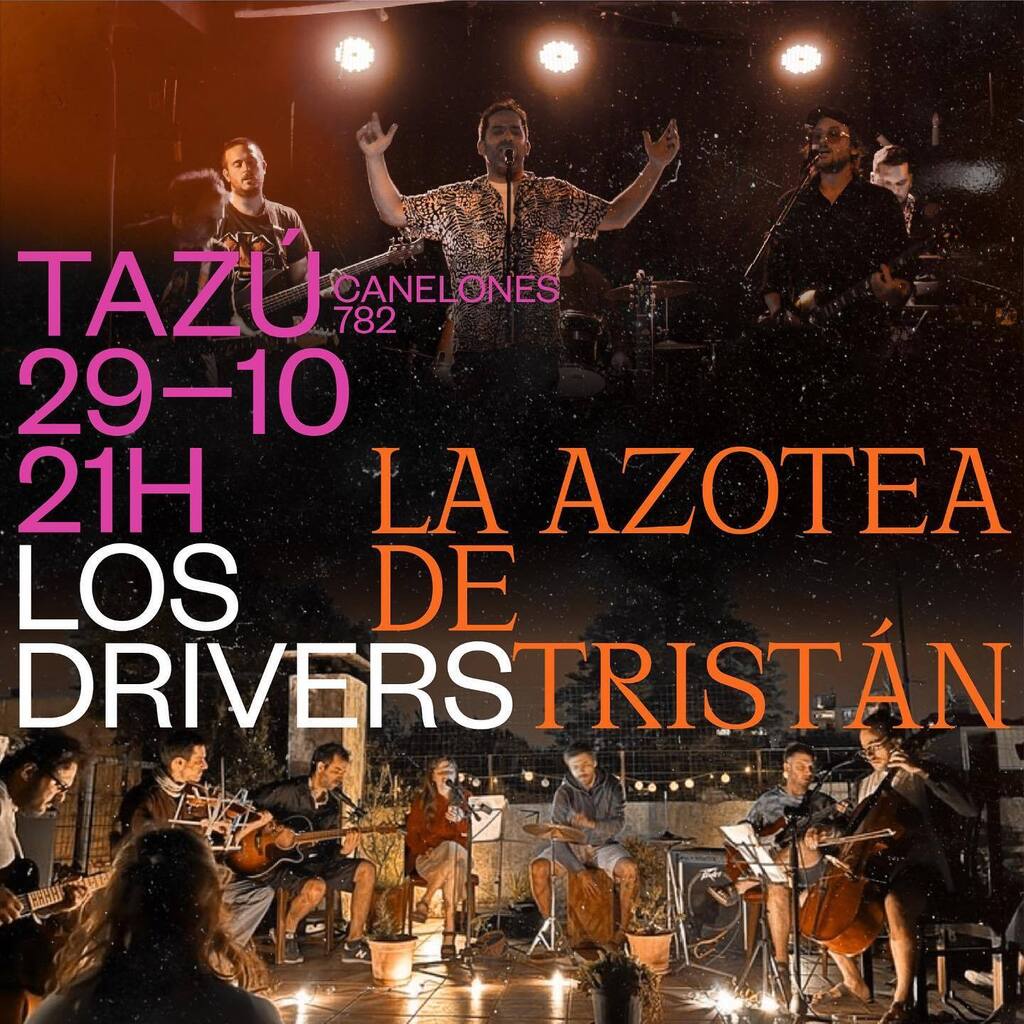 DriversLos's tweet photo. Estamos muy contentos de invitarlos este próximo 29/10 a nuestro show en vivo en @tazu_rock_bar junto a @laazoteadetristan 🎸

¡Los esperamos a las 21 horas en Canelones 782! https://t.co/PgnCZkc93l https://t.co/OxKAJIwIom