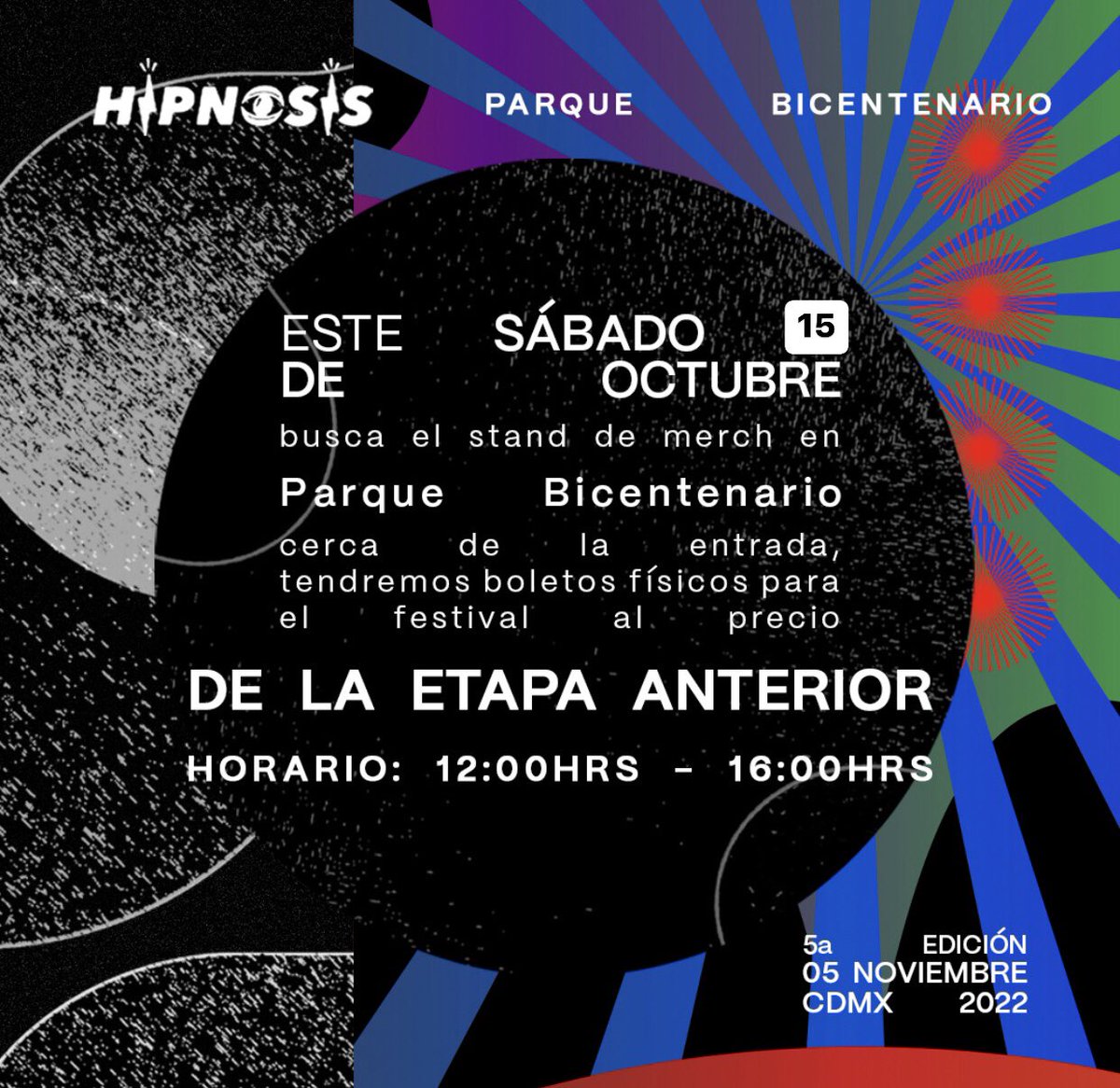 HipnosisMX's tweet photo. Este fin de semana tendremos boletos a precio de la ETAPA ANTERIOR. Acá les dejamos detalles. ¡Aprovechen! 😏⚡️ ¡Nos vemos el 5 de noviembre! 

Boletos disponibles también en: https://t.co/STWq9D7o6a https://t.co/lpgTjpqPyJ