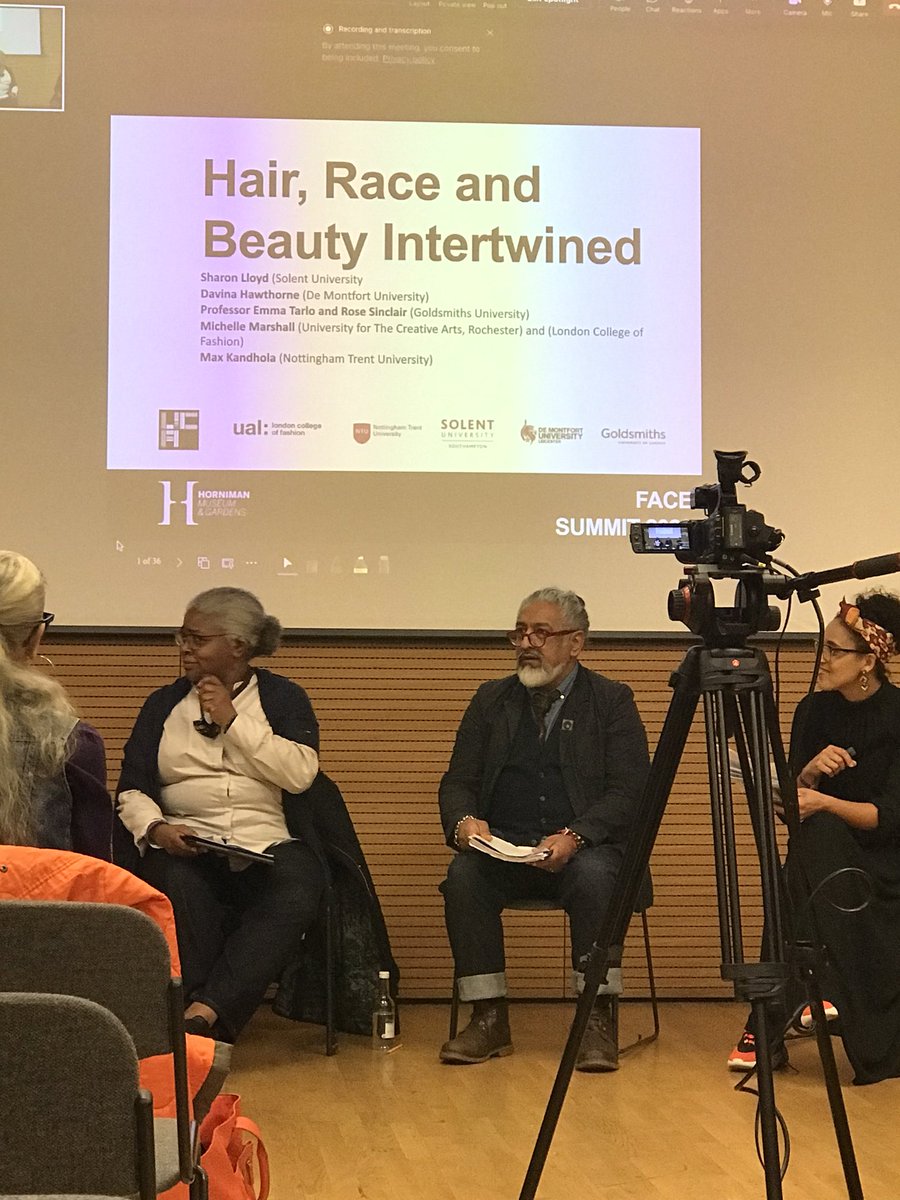 Stimulating presentations today @weare_face summit - great to hear about the <a href="/HornimanMuseum/">Horniman Museum and Gardens</a> exhibition on hair from fascinating speakers including <a href="/Dorcasstories/">Rose Sinclair MBE FRSA</a>. And to hear from <a href="/maxkandhola/">max kandhola</a> about his inter generational story of hair and loss