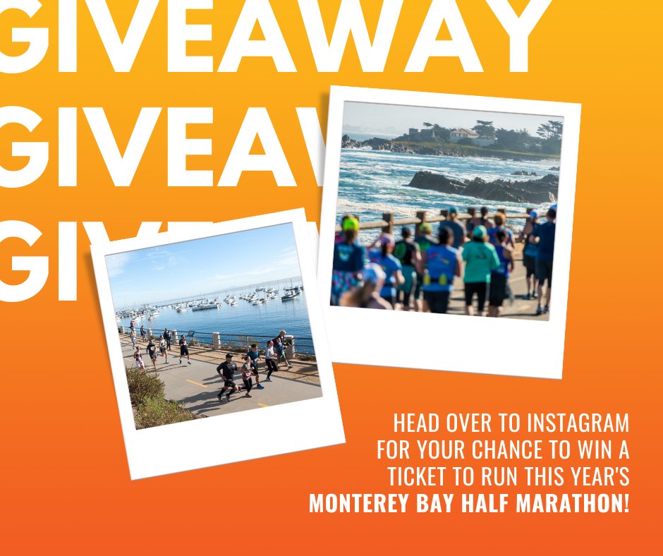 Get those running shoes ready, this is your chance to run in this year’s Monterey Bay Half Marathon! Head over to Instagram to enter!
instagram.com/montereyairport
