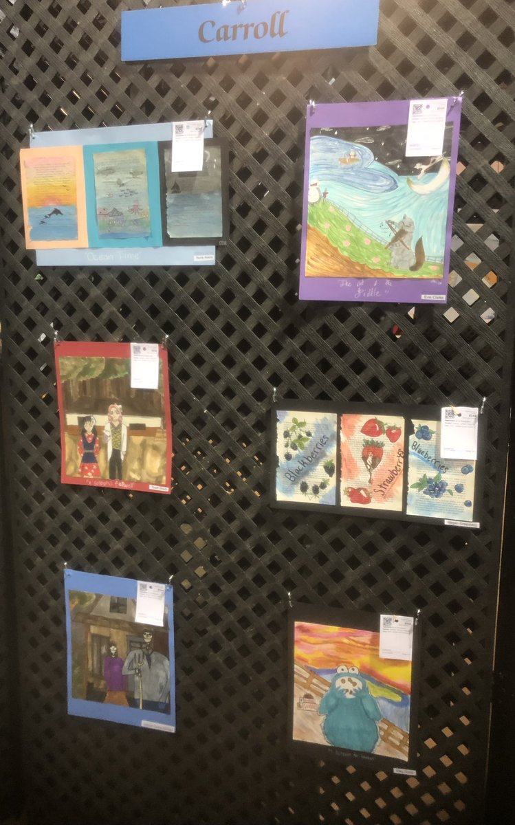 nckhui's tweet image. #wcpss #ncstatefair student artwork in Kerr Scott Building from @AlstonRidgeMS, @CMMSCougars, @DDMSBuzz &amp;amp; @EMMMSCougars