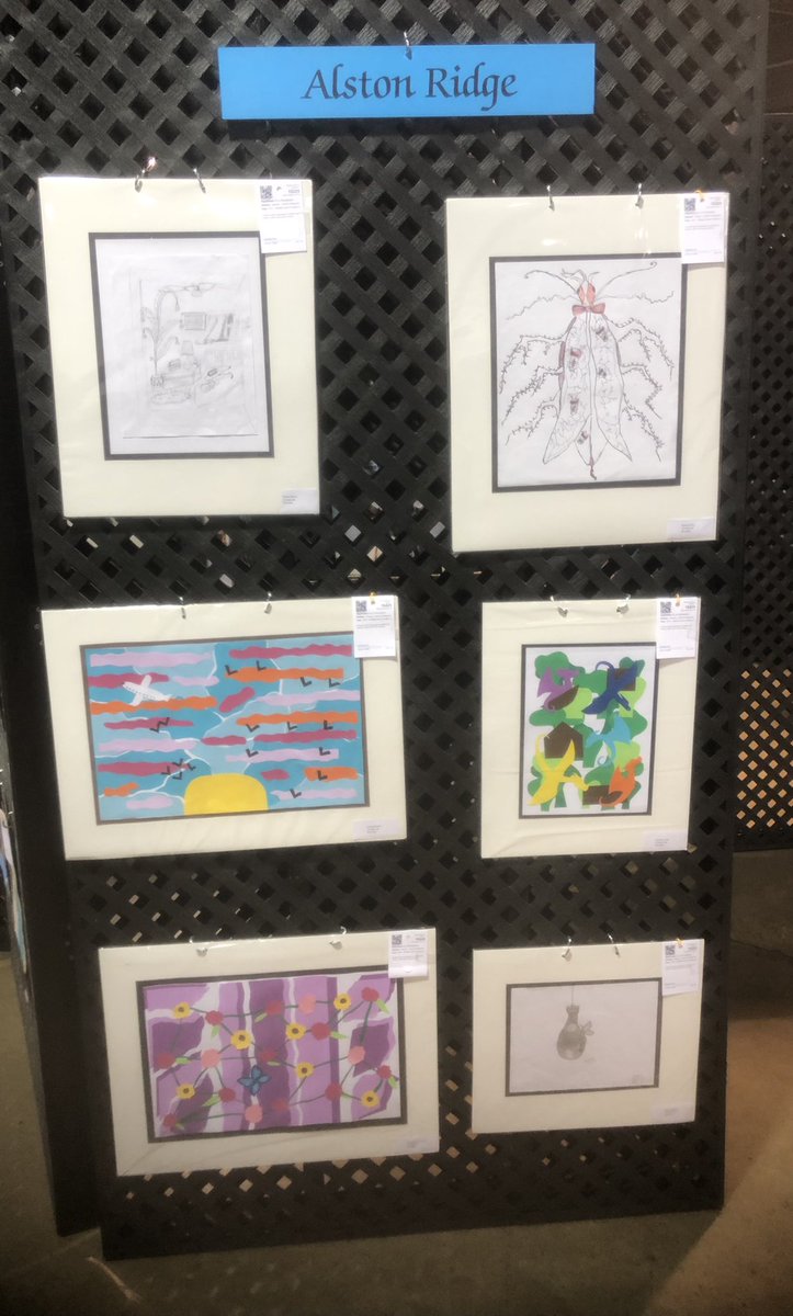 nckhui's tweet image. #wcpss #ncstatefair student artwork in Kerr Scott Building from @AlstonRidgeMS, @CMMSCougars, @DDMSBuzz &amp;amp; @EMMMSCougars