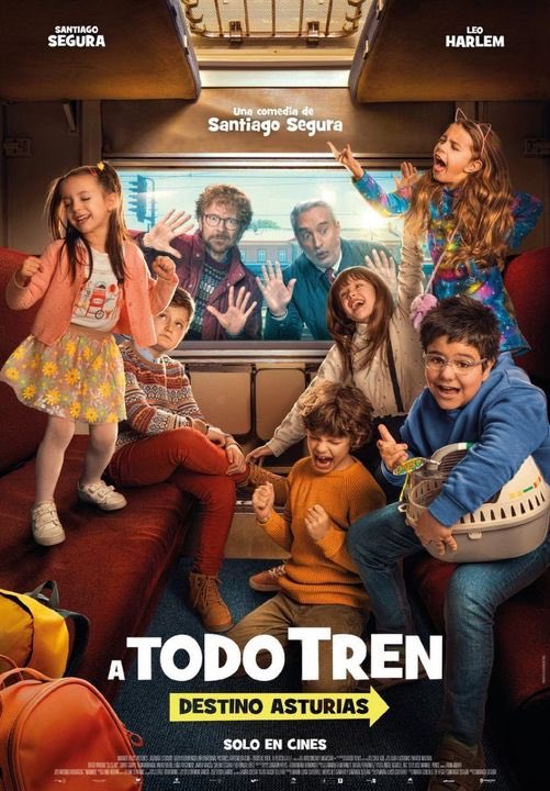 david7868's tweet photo. PELÍCULAS VISTAS EN 2022.

333. “A TODO TREN: DESTINO ASTURIAS” (@SSantiagosegura, 2021) ⭐️⭐️

Taquillera adaptación de la comedia francesa “Attention au départ!”, en la que el famoso actor y director madrileño reúne a un buen puñado de amiguetes y a un travieso grupo de “niñes”. https://t.co/HeuApph9IG
