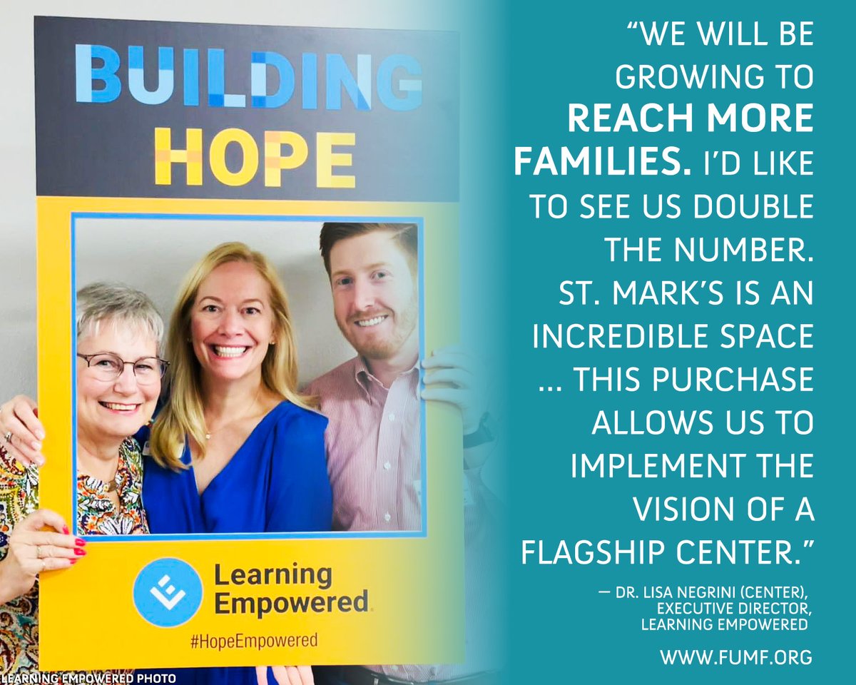 They say it takes a village to raise a child. St. Pete's Learning Empowered agency is part of that village, providing early learning, citizenship and other services to support families. Read more about the agency and how the foundation has helped it grow: fumf.org/news/loan-anch…