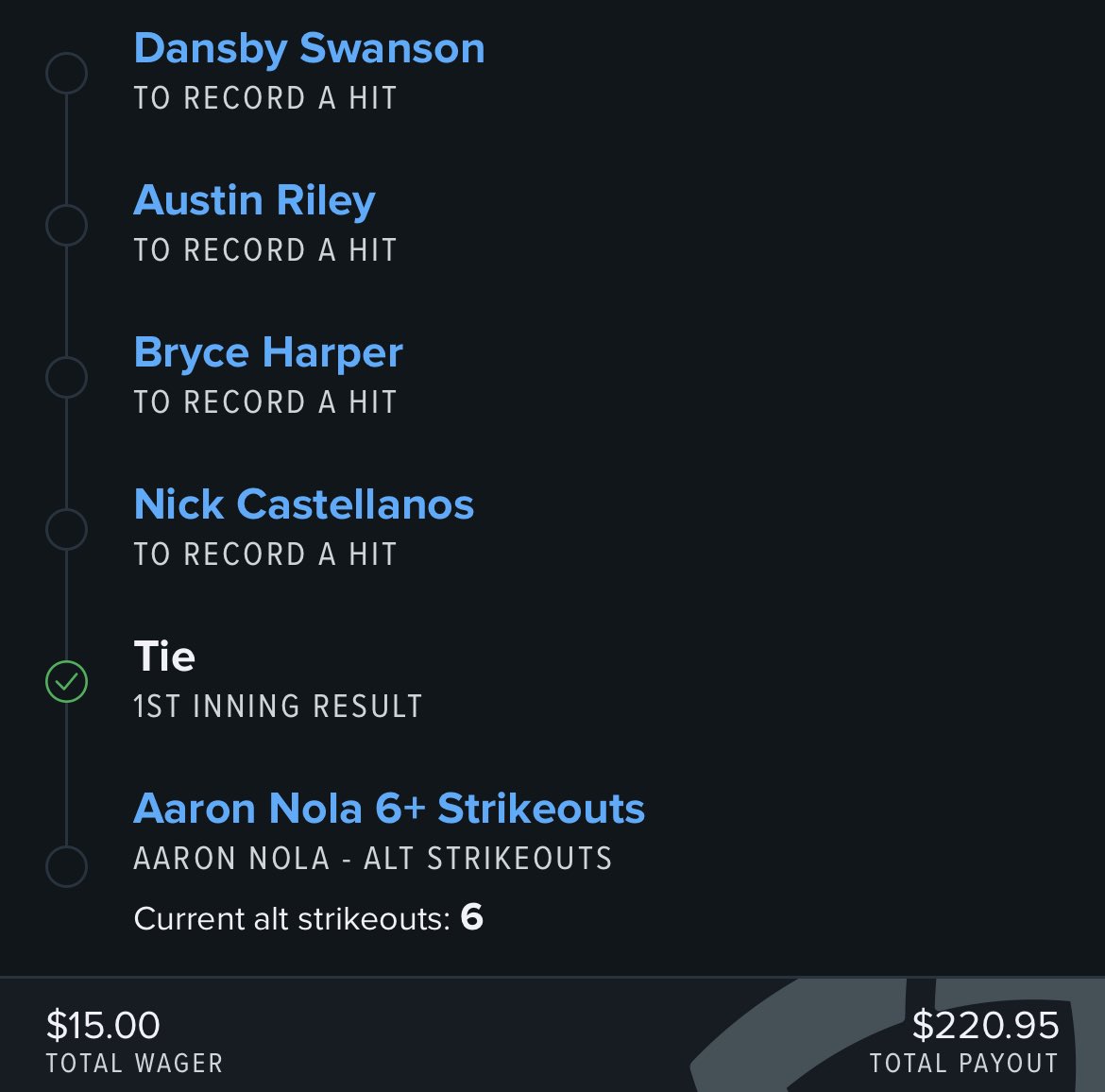 KSS221's tweet image. Sweating this Riley hit! Let’s gooo!!