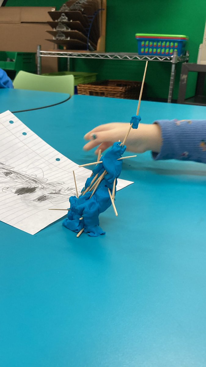 sanndavis's tweet photo. โWe figured out if we used less it would stand up betterโ #studentquote Kinder challenge group #STEM @underwoodgtm #smallschoolBIGtalent @JGPage03 https://t.co/8HzbIW7hhl