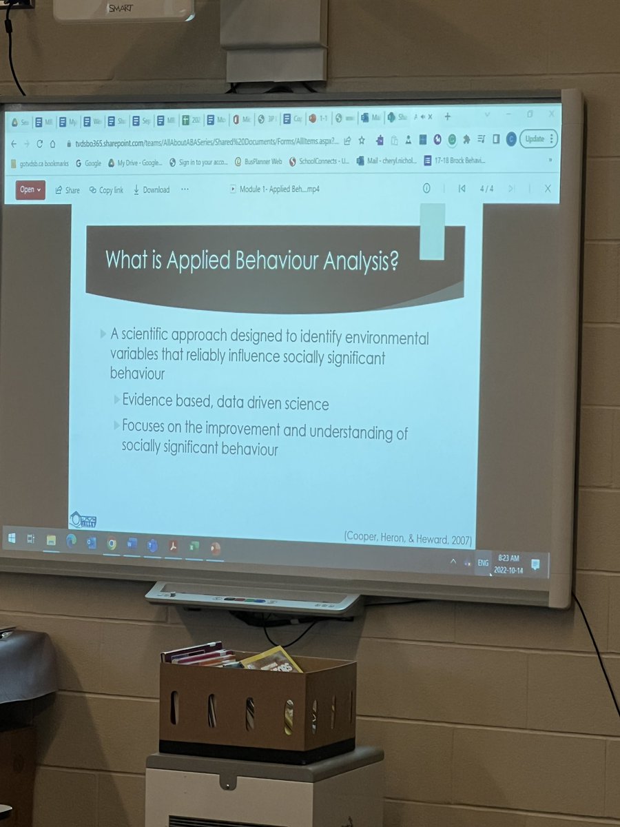 Morning meeting: Our Educational Assistant team learning about ABA strategies: key learning “Positive reinforcement is used to increase desirable behaviour, teach new skills, motivate students and increase alternative behaviours” <a href="/MWrightMustangs/">MaryWrightPS</a> <a href="/JeffBruce11/">Jeff Bruce</a> <a href="/SpecialEd_TVDSB/">SpecialEd_tvdsb</a>