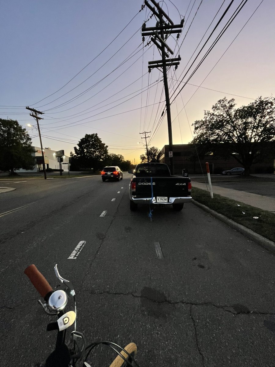 wm_agee's tweet photo. @CarsFirst imagine driving all the way from South Carolina just to block the bike lane on Mint St 

Side note: Mint is a sneaky good nomination for protected bike lanes https://t.co/sl0e1i9djq