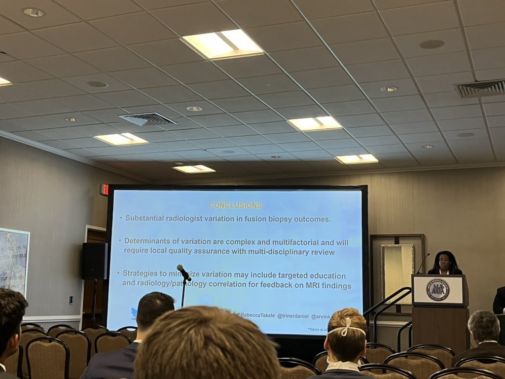 Rebecca Takele (@rebeccatakele) on Twitter photo Grateful to have been able to present our findings on real world radiologist level variation in fusion biopsy outcomes within <a href="/MUSICUrology/">MUSIC Urology</a> <a href="/MidAtlanticAUA/">Mid-Atlantic Section of the AUA | MAAUA</a>. #MAAUA22 <a href="/arvinkgeorge/">Arvin K. George, MD</a> <a href="/TrinerDaniel/">Daniel A. Triner MD PhD</a> <a href="/AmerUrological/">Amer. Urol. Assn.</a> <a href="/AlbanyMedUro/">Urological Institute@AlbanyMed</a> Grateful to have been able to present our findings on real world radiologist level variation in fusion biopsy outcomes within <a href="/MUSICUrology/">MUSIC Urology</a> <a href="/MidAtlanticAUA/">Mid-Atlantic Section of the AUA | MAAUA</a>. #MAAUA22 <a href="/arvinkgeorge/">Arvin K. George, MD</a> <a href="/TrinerDaniel/">Daniel A. Triner MD PhD</a> <a href="/AmerUrological/">Amer. Urol. Assn.</a> <a href="/AlbanyMedUro/">Urological Institute@AlbanyMed</a>